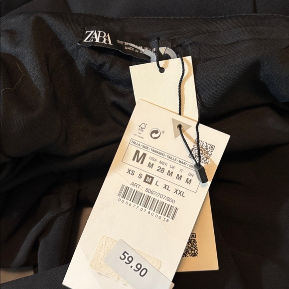 New Zara | black dress medium - Picture 3 of 4